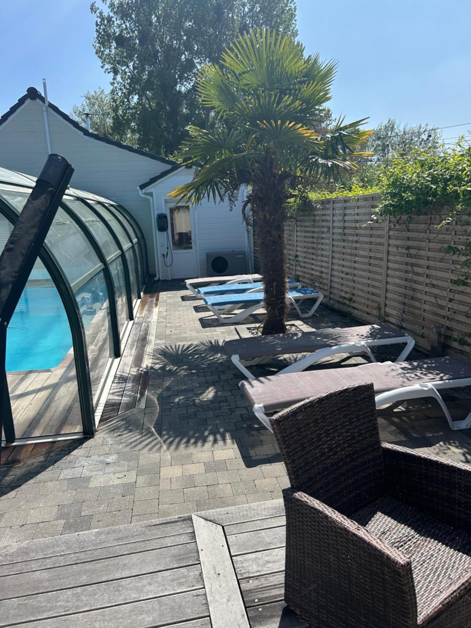 Gite Spa Sauna Piscine Aubin-Saint-Vaast Exterior foto